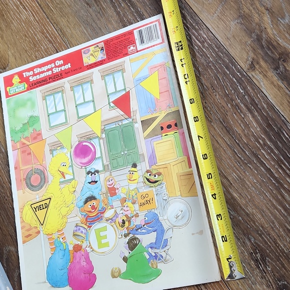Vintage Sesame Street Shapes Learning Puzzle - Picture 10 of 11